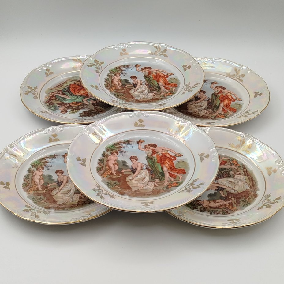 Набор десертных тарелок "Мадонна" на 6 персон