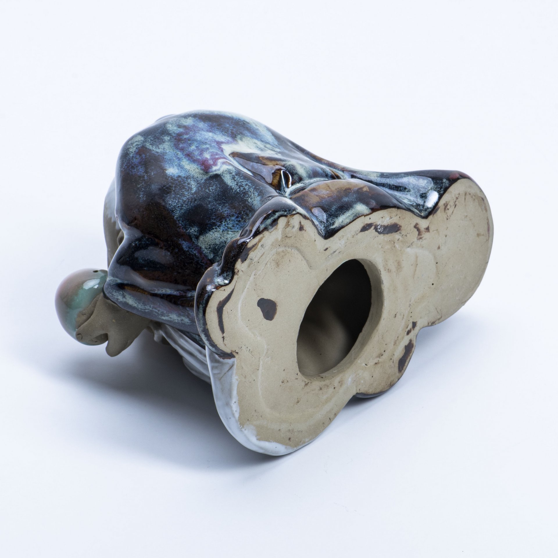 Статуэтка "Шоу-син" (Бог долголетия), керамика, глазурь, Китай, 1990-2000 гг. — фото 3