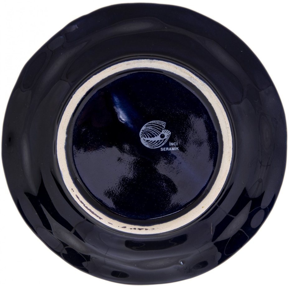 Сервиз чайный на 6 персон (15 предметов) "Райские птички", керамика, деколь, золочение, мануфактура "İnci Seramik", Турция, 2000-2015 гг., İnci Seramik