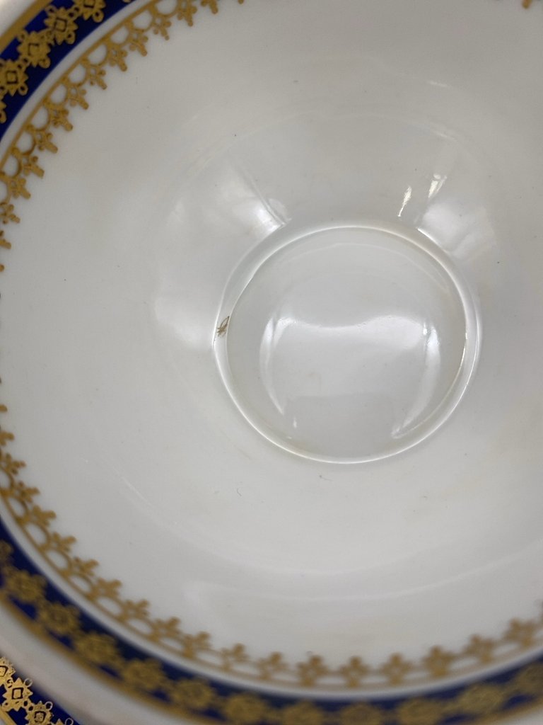 Чайная пара, фарфор, золочение, Tielsch Walbrzych, Польша, 1945-1952 гг.