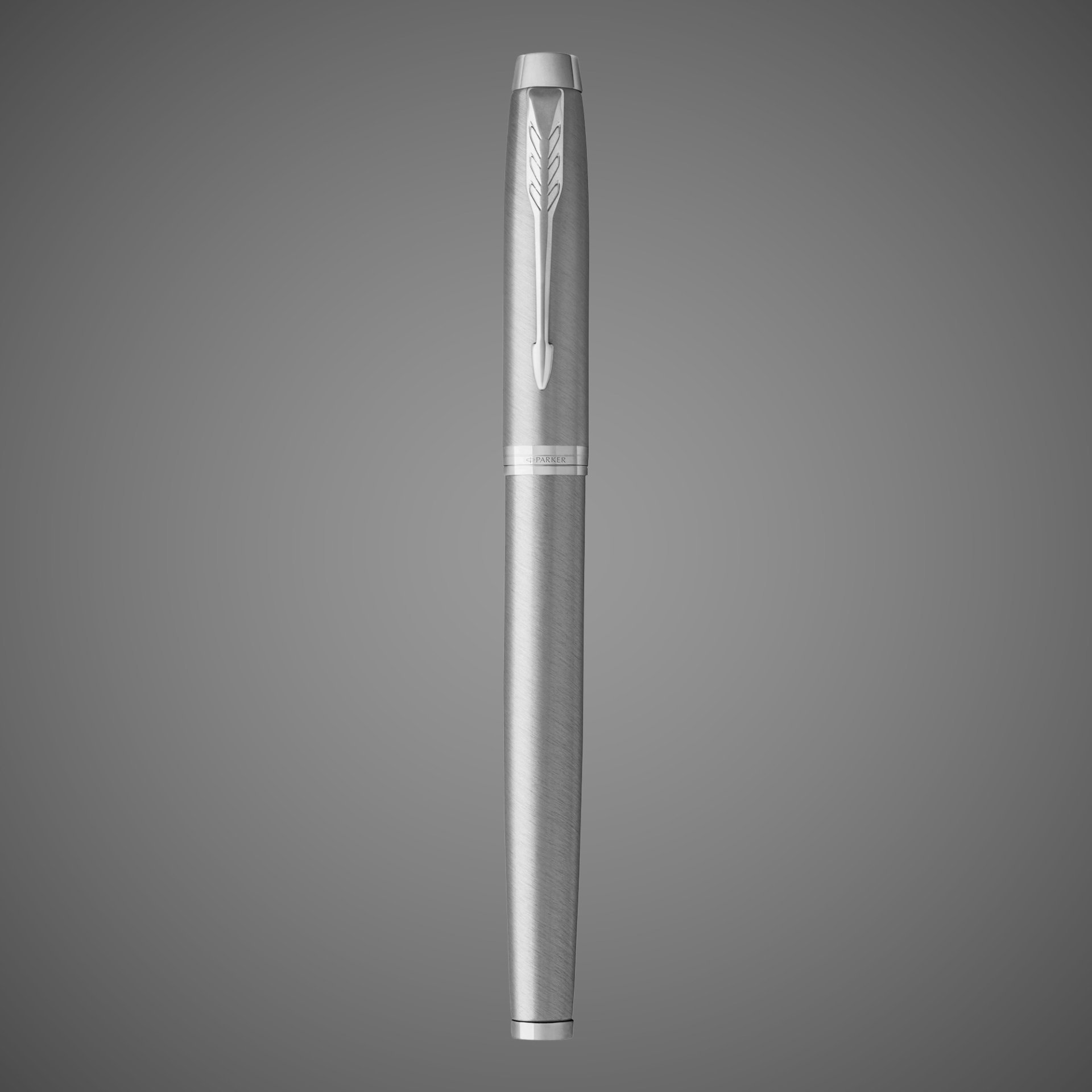 Набор из 2х ручек в подарочной коробке Parker IM "Duo" Stainless Steel CT;. Шариковая и перьевая ручка., Металлы: латунь, пластик, сталь