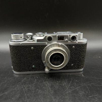 Фотоаппарат (нерабочий) "ФЭД" с объективом "Индустар-50", в кофре, Харьковский машиностроительный завод им. Дзержинского (ФЭД)