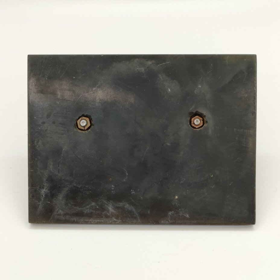 Настольная композиция "Прокатный станок" (с дарственной гравировкой "Крылову Вениамину Петровичу от прокатчиков февраль 1969 г.")