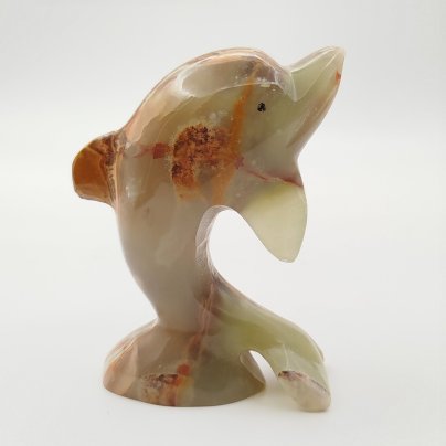 Статуэтка "Дельфин", оникс, резьба, Азия, 1990-2010 гг.