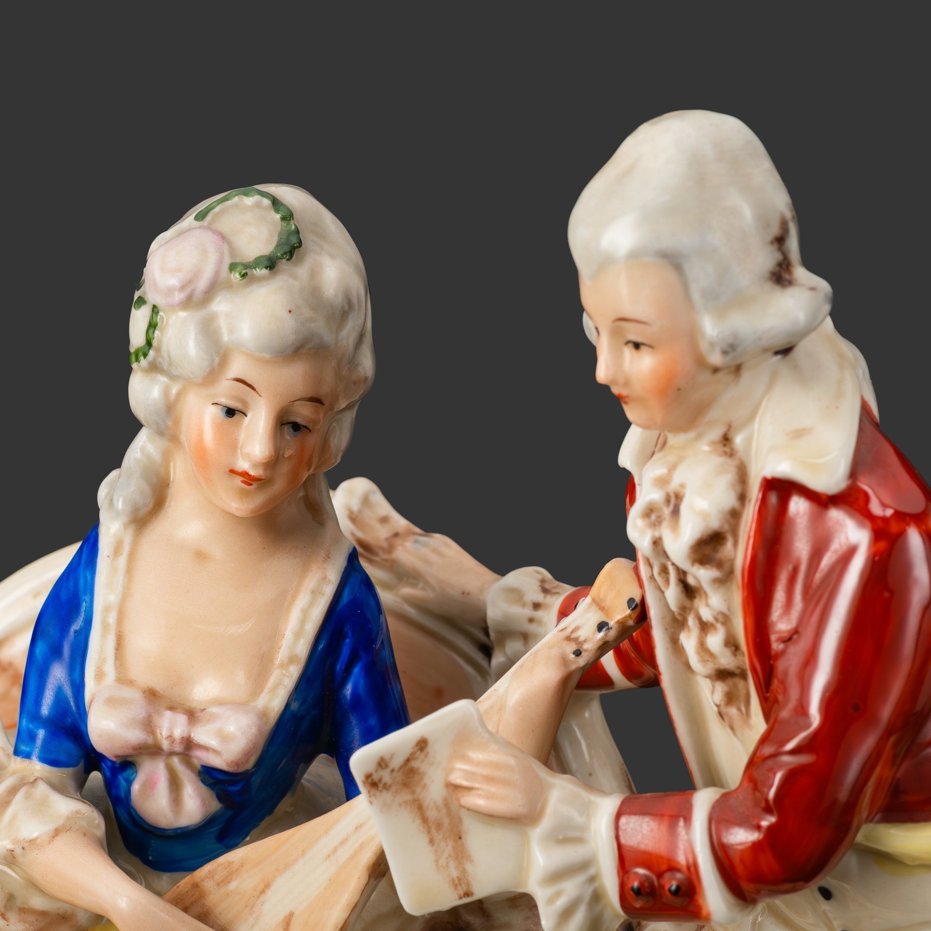 Статуэтка "Урок музыки", фарфор, роспись, Gräfenthal (Графенталь), Германия, 1951-1972 гг.