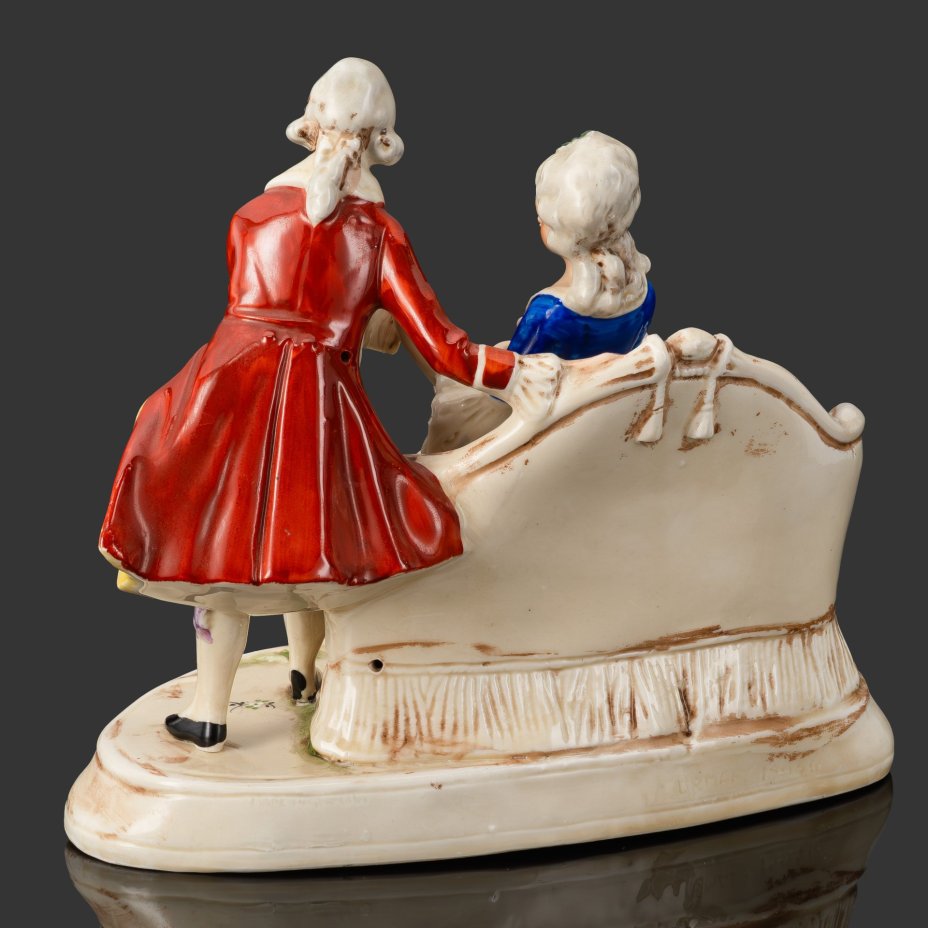 Статуэтка "Урок музыки", фарфор, роспись, Gräfenthal (Графенталь), Германия, 1951-1972 гг.