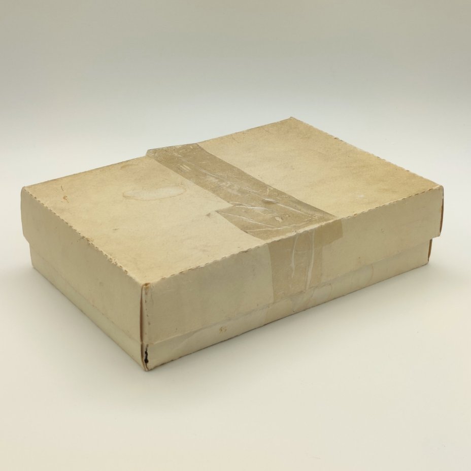 Набор из 5-ти бокалов в оригинальной коробке, хрусталь, картон, алмазная грань, Гусевской хрустальный завод (Гусь-Хрустальный), СССР, 1970-1980 гг.