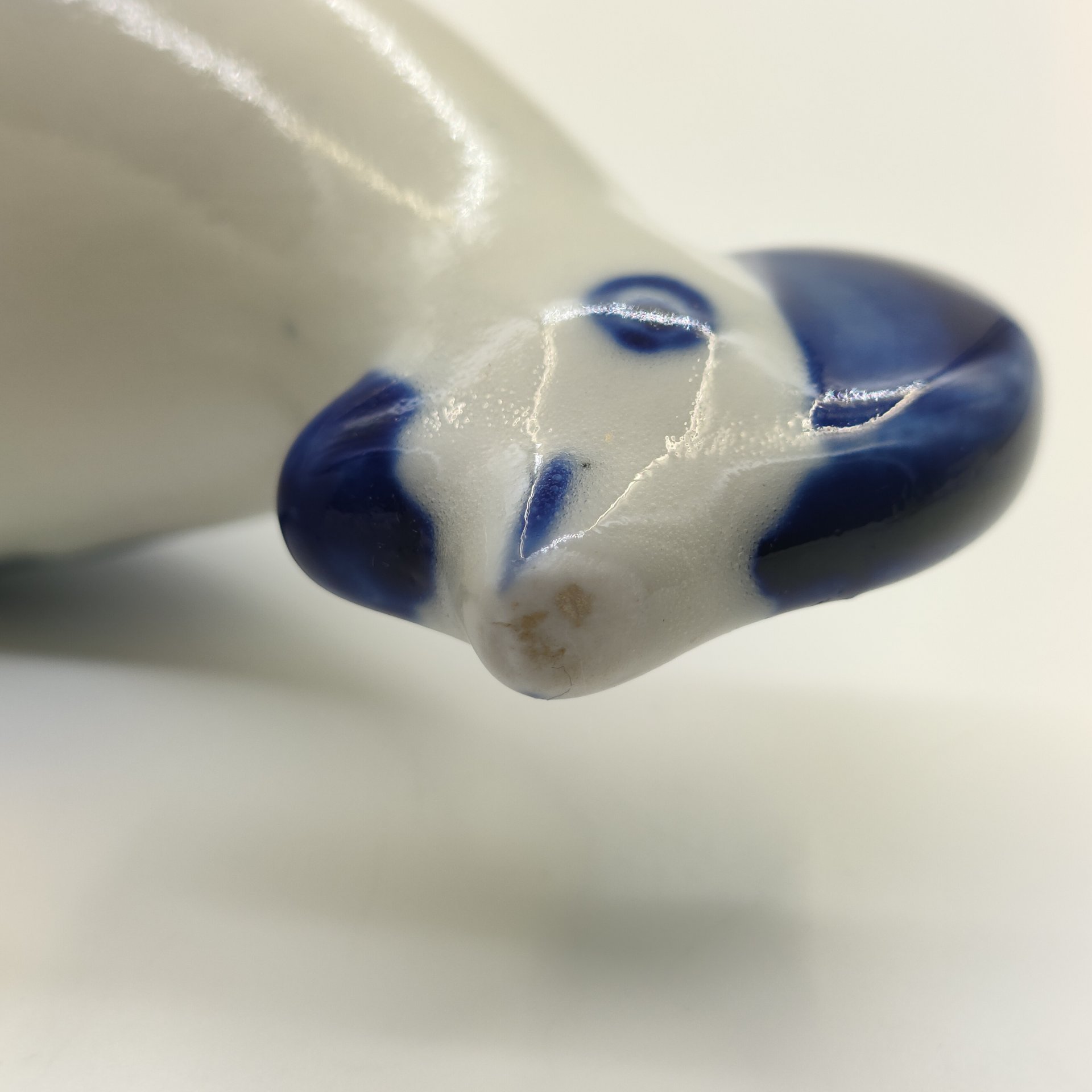 Статуэтка "Петух", Гжель, фарфор, роспись, СССР, 1970-1990 гг.