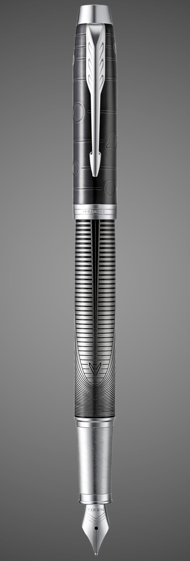 Перьевая ручка Parker IM Premium Special Edition Metallic Pursuit стержень: F, цвет чернил: black, в подарочной упаковке., Лаки и смолы: лак, сталь