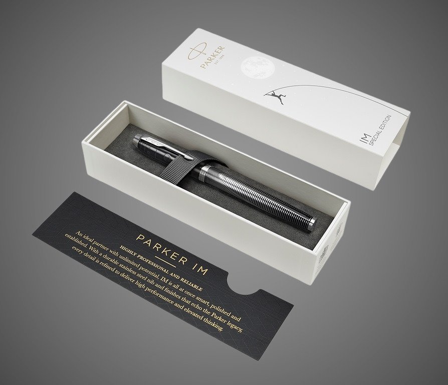 Перьевая ручка Parker IM Premium Special Edition Metallic Pursuit стержень: F, цвет чернил: black, в подарочной упаковке., Лаки и смолы: лак, сталь