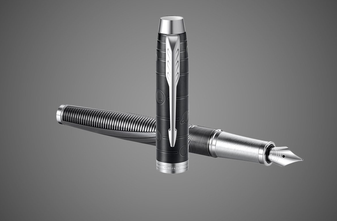Перьевая ручка Parker IM Premium Special Edition Metallic Pursuit стержень: F, цвет чернил: black, в подарочной упаковке., Лаки и смолы: лак, сталь