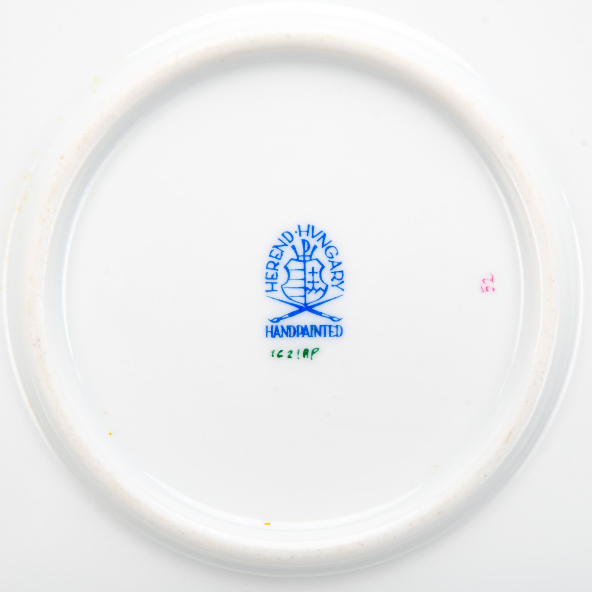 Блюдо сервировочное круглой формы, выполненное в фирменном дизайне "Chinese Bouquet/Apponyi Purpur", Herend (Херенд)