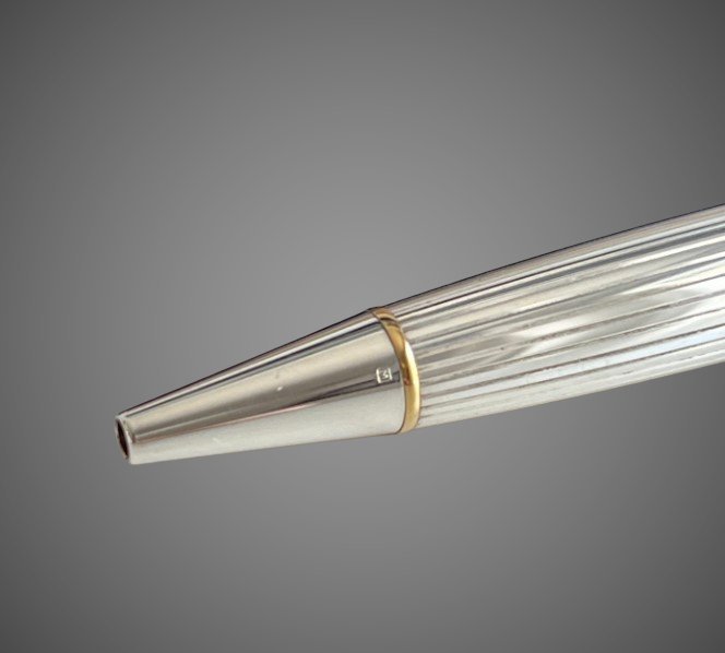Шариковая ручка Aurora 88 Oro e Argento, Solid Silver GT, в подарочной коробке, Драгметаллы: позолота, позолота, серебро