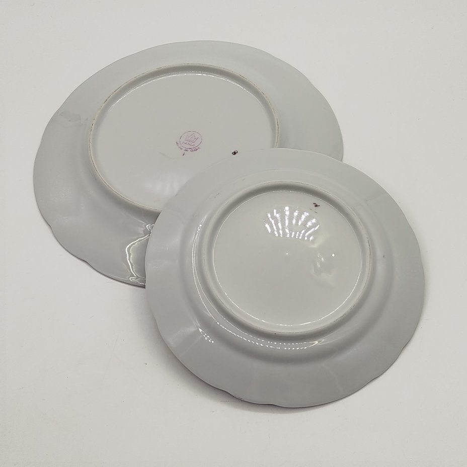 Набор из обеденной и десертной тарелок "Розы"