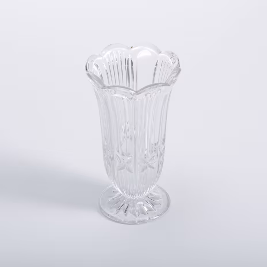 Ваза для цветов, хрусталь, алмазная грань, СССР, 1970-1990 гг.