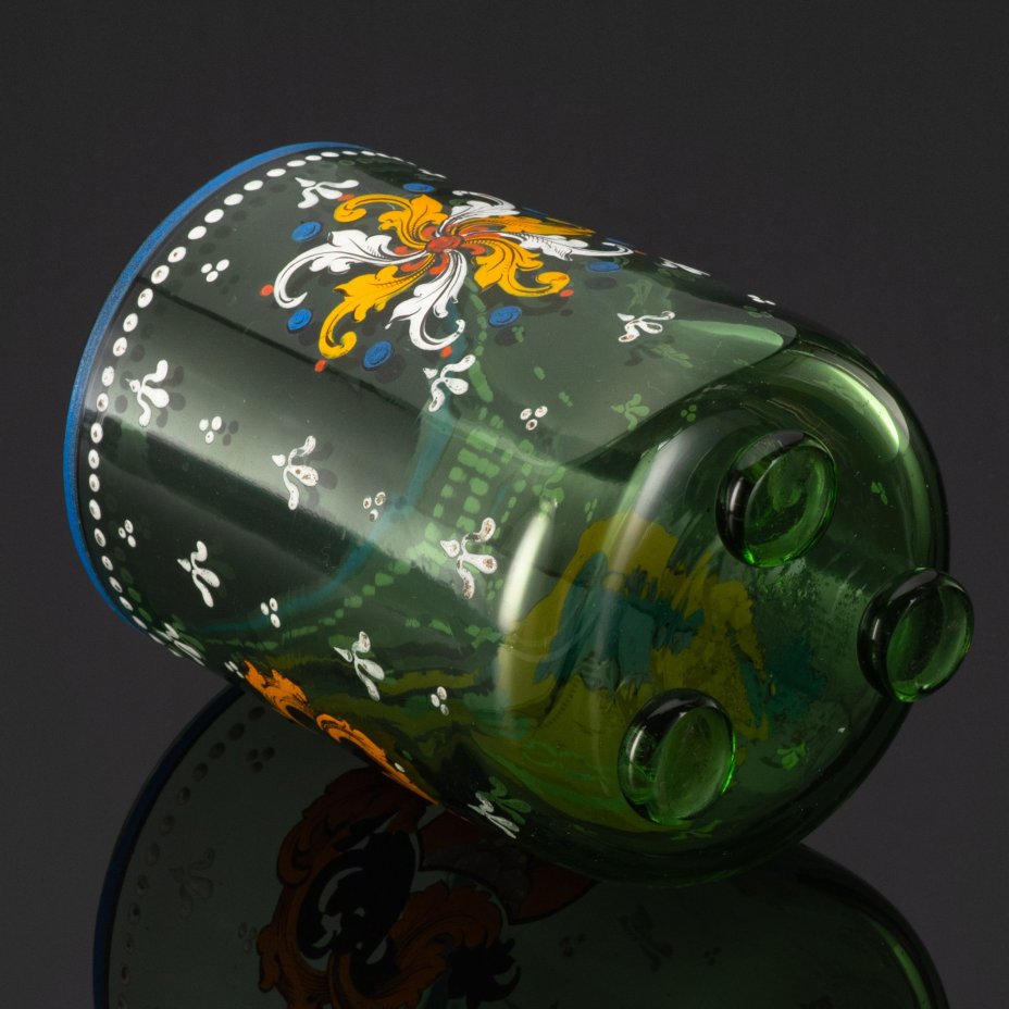 Стакан с гербом, стекло, роспись эмалями, Германия, 1860-1890 гг.