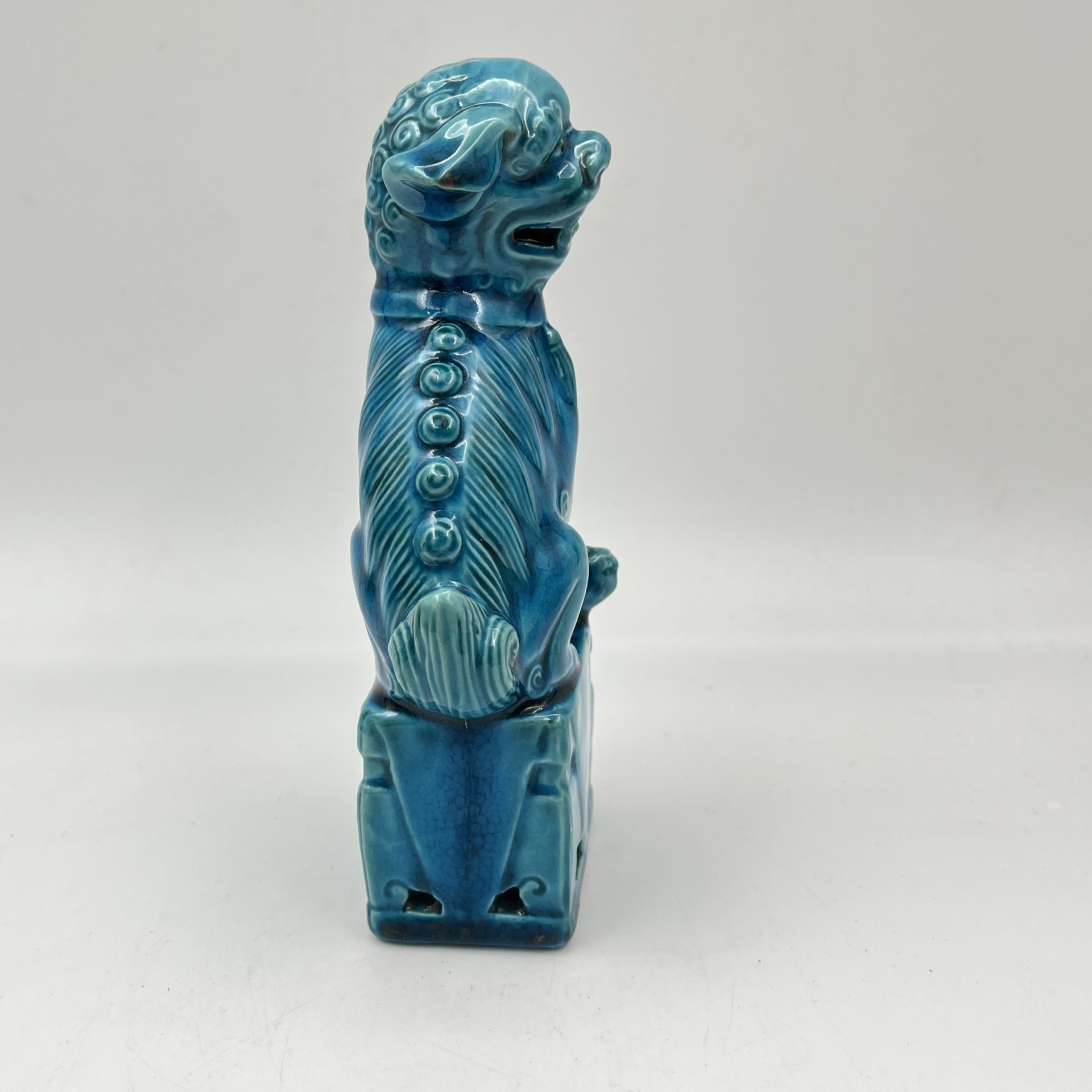 Статуэтка "Собака Фу", фарфор, крытье, глазурь, Китай, 1930-1950 гг., Китай