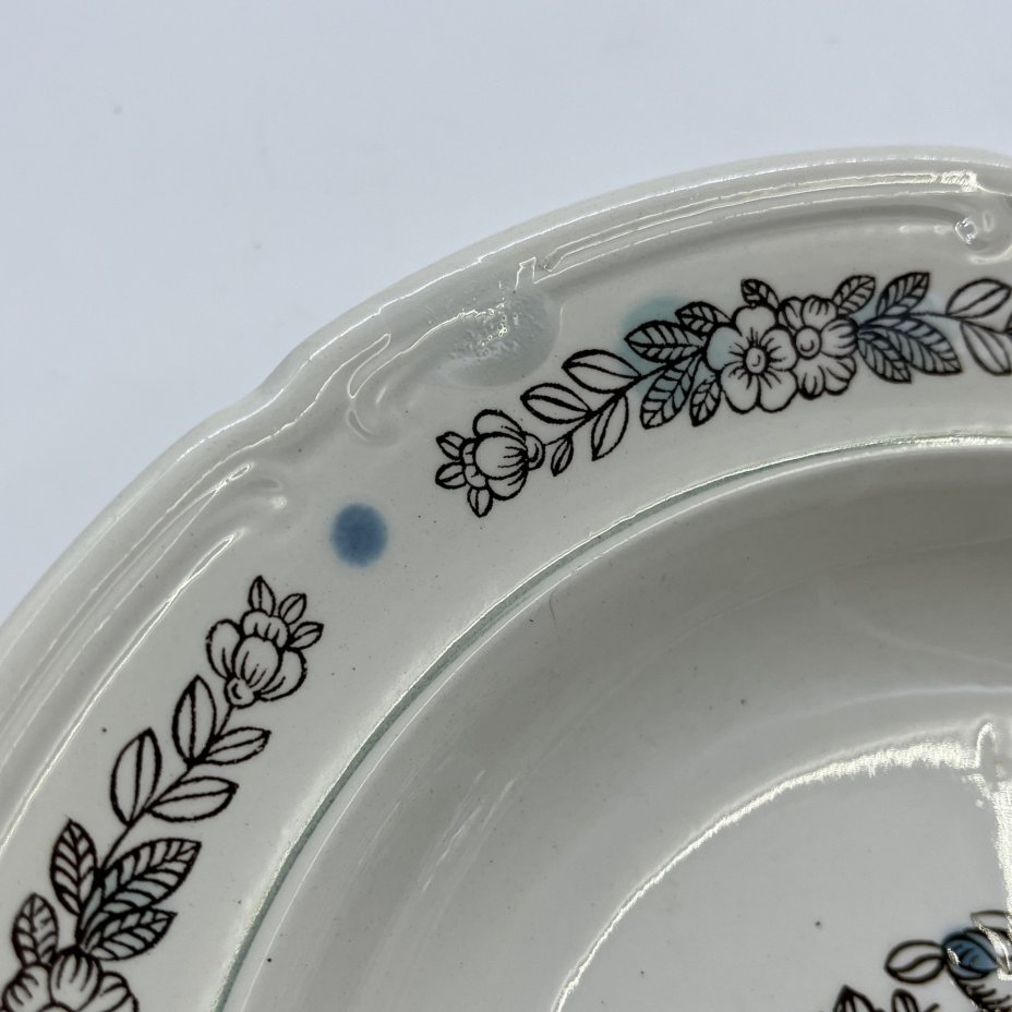 Набор из суповых и обеденных тарелок (8 шт.), в подборе, фаянс, Конаковский фаянсовый завод им. М.И. Калинина (ЗиК Конаково), СССР, 1974-1991 гг.