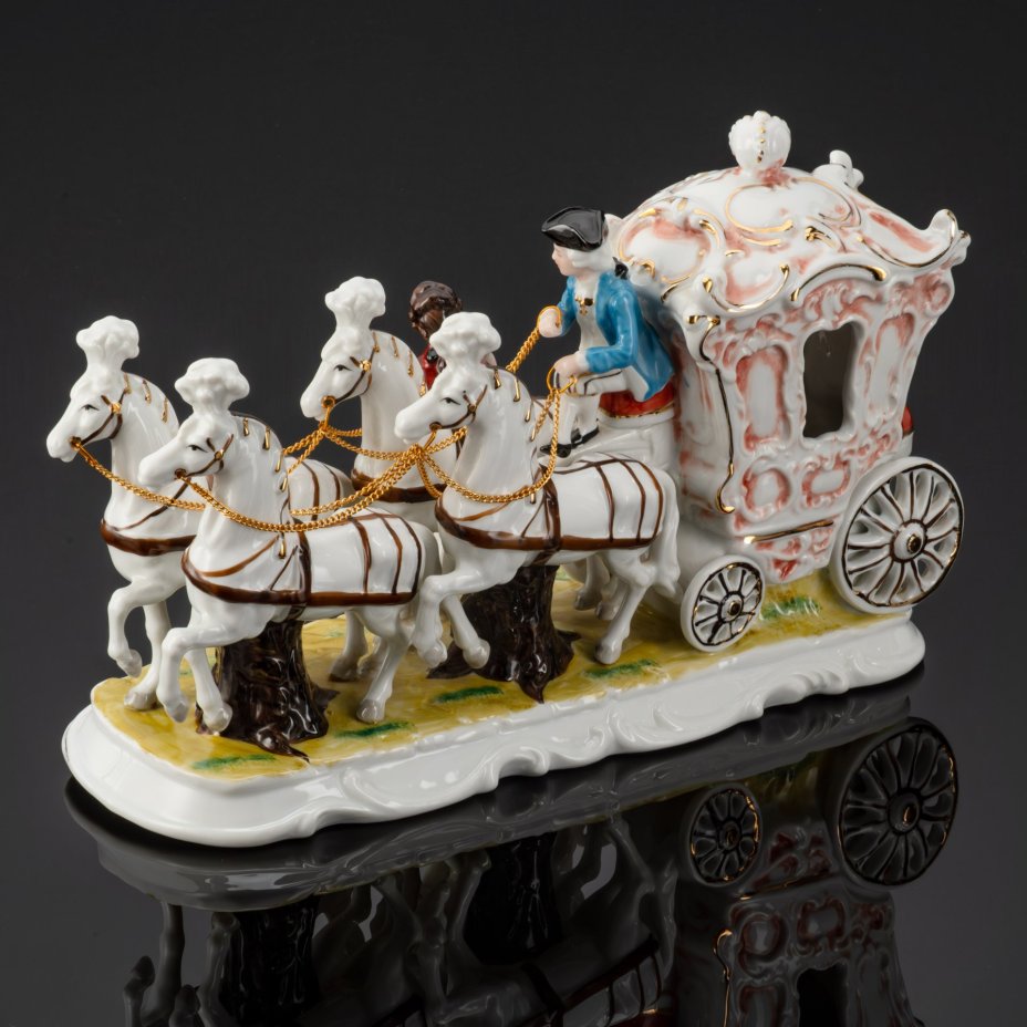 Статуэтка (скульптурная композиция) "Роскошный экипаж" ("Карета")