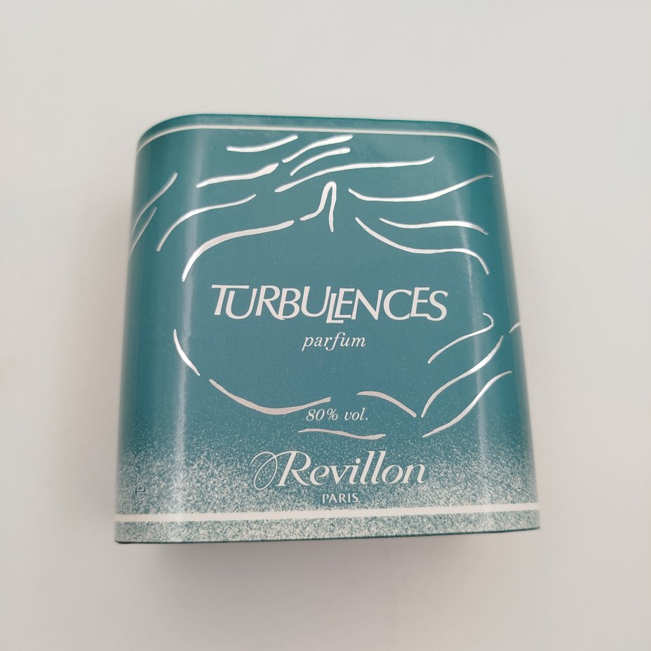 Духи винтажные в оригинальной коробке "Turbulences", ("Турбуленс"), Revillon, стекло, парфюмерная композиция, композитный материал, Франция, 1980-1990 гг.