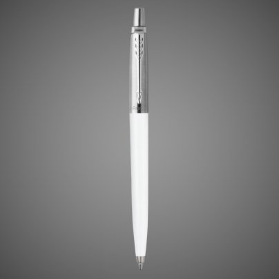 Шариковая ручка Parker Jotter K60, цвет: White, стержень: Mblue, Металлы: нержавеющая сталь, пластик