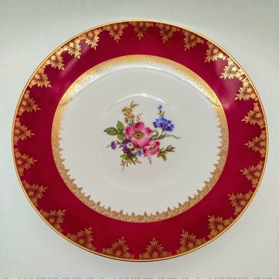 Салатник, украшенный изображением букета цветов, JKW