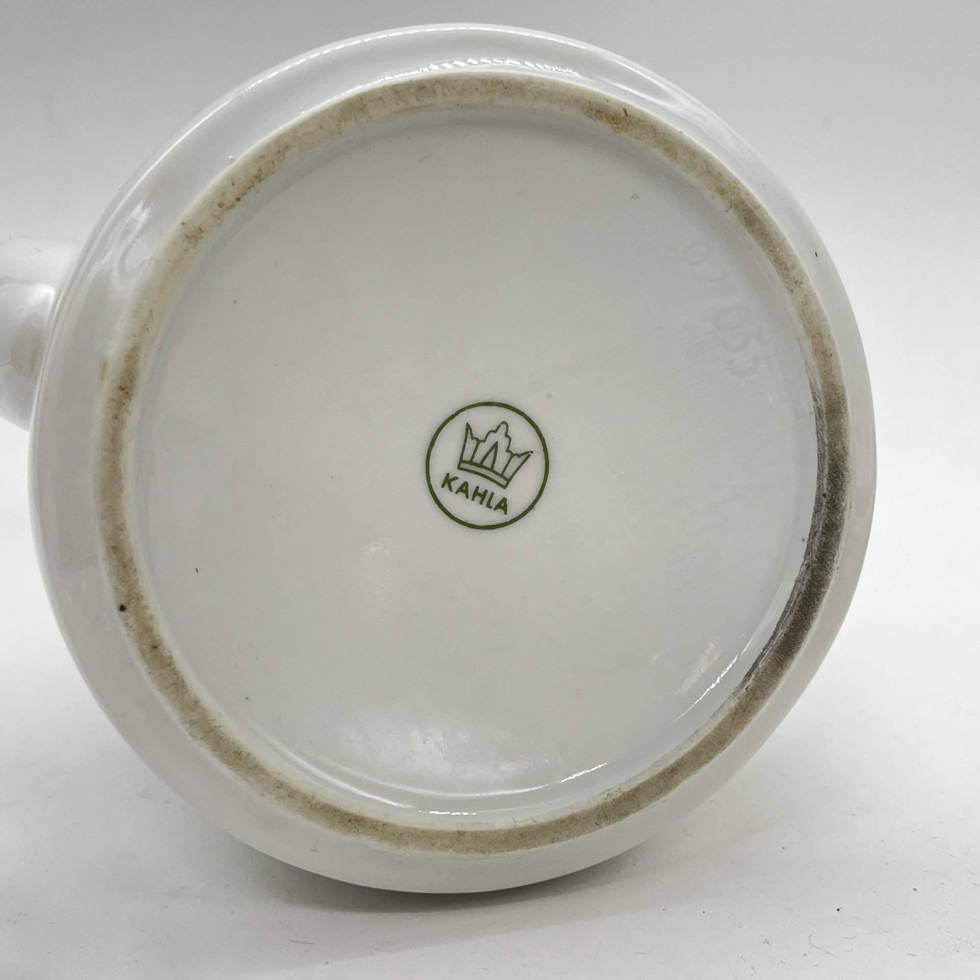 Чайник заварочный с декором "Роза" (крышка подбор), фарфор, деколь, золочение, Kahla, ГДР, 1960-1980 гг.