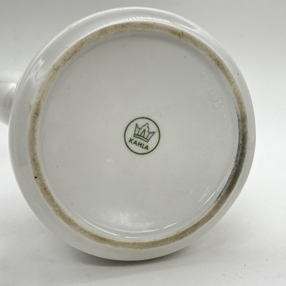 Чайник заварочный с декором "Роза" (крышка подбор), фарфор, деколь, золочение, Kahla, ГДР, 1960-1980 гг.