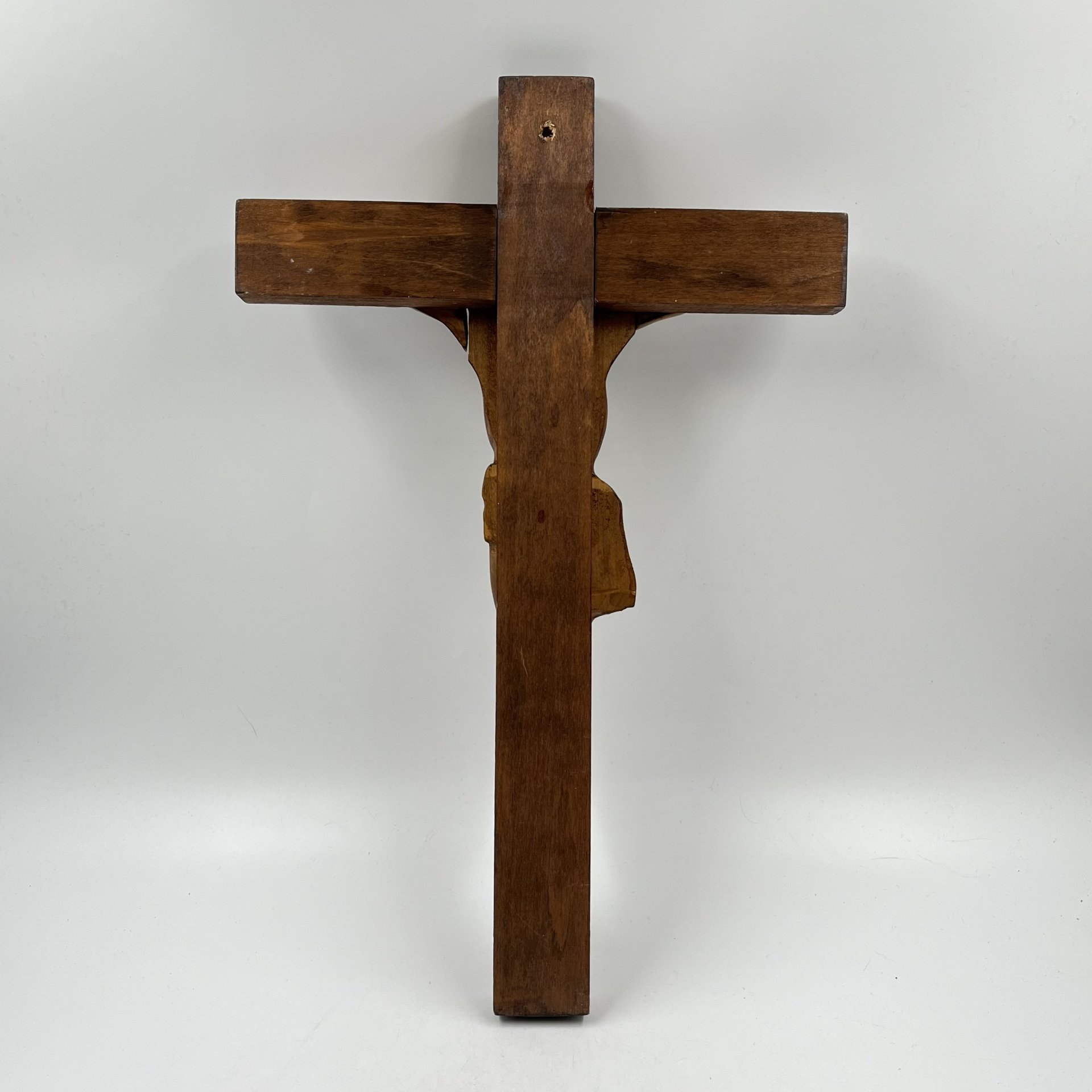 Распятие Христово (католический крест), дерево, резьба, Европа, 1980-2000 гг. — фото 8
