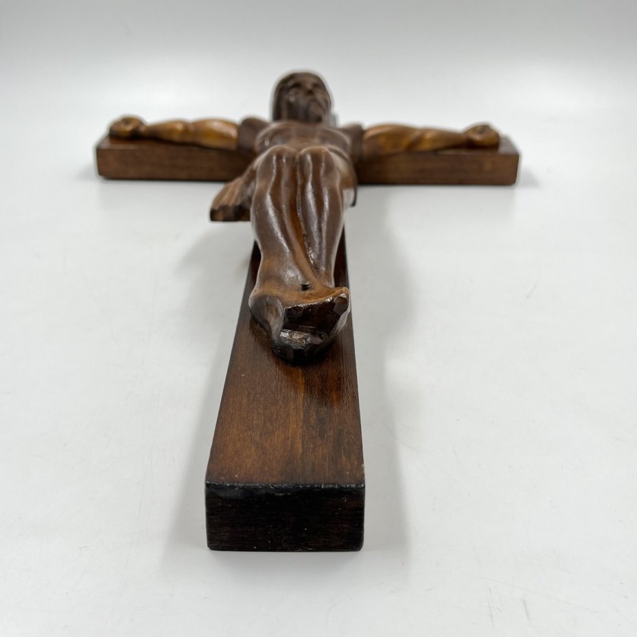 Распятие Христово (католический крест), дерево, резьба, Европа, 1980-2000 гг.