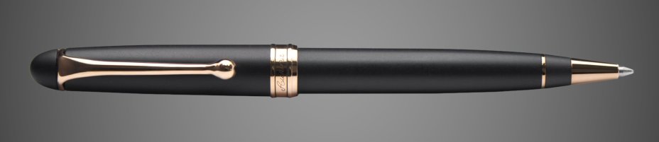 Шариковая ручка Aurora 88 Resina Ottantotto black GT, в подарочной коробке, покрытия: позолота, позолота, смола, Драгметаллы: позолота, позолота, смола