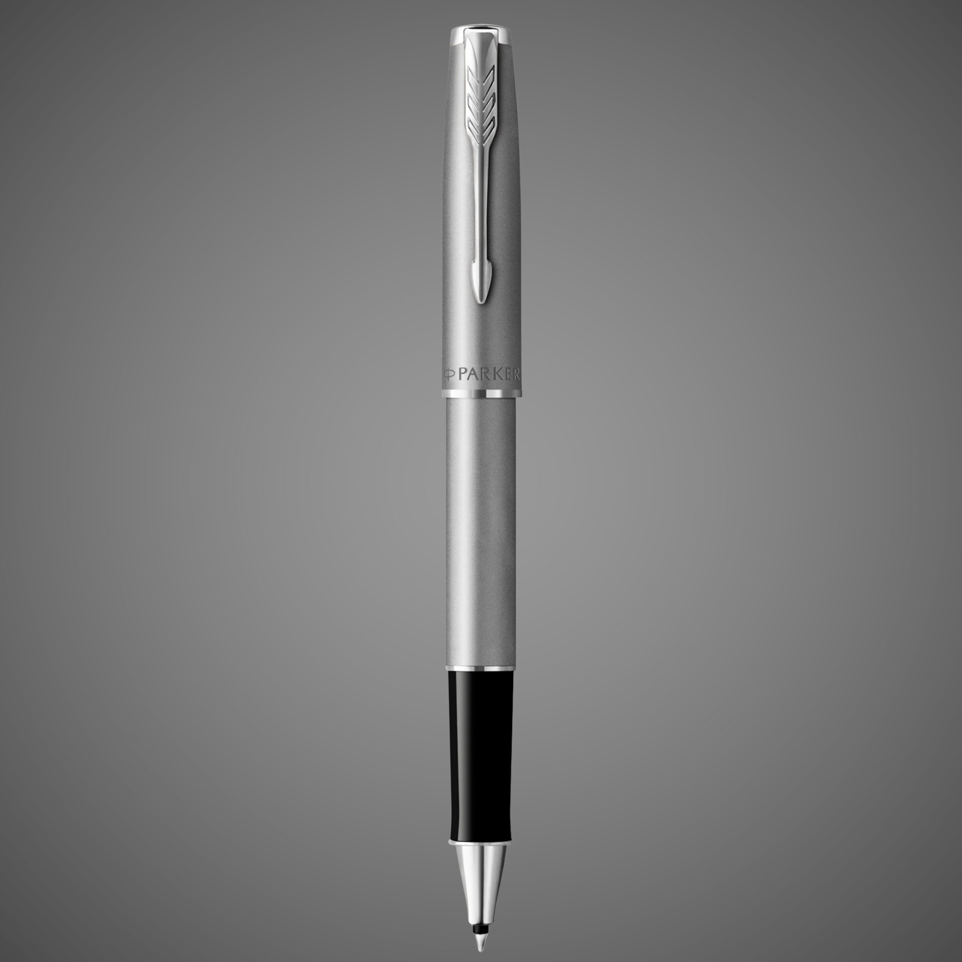 Ручка роллер Parker Sonnet T546 Stainless Steel CT, стержень: F, цвет чернил: black, в подарочной упаковке, Металлы: нержавеющая сталь, палладий, пластик