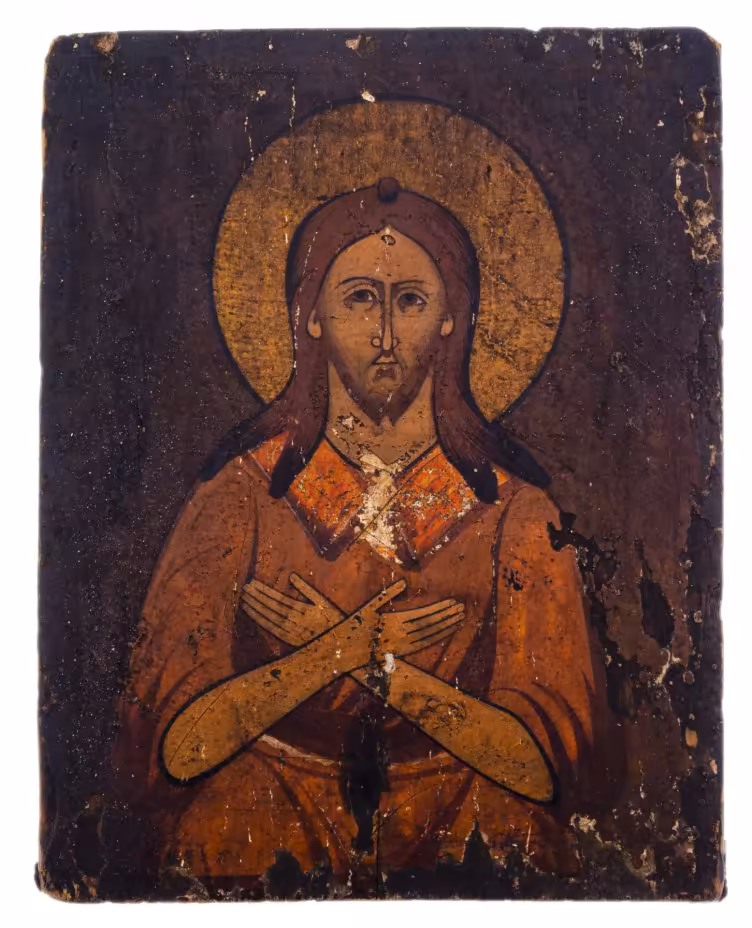 Икона "Алексий человек Божий", дерево, темпера, Российская Империя, 1880-1900 гг.