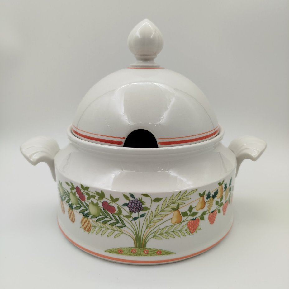 Супница (террина),  коллекция Bon Appetit, фарфор, vitro, Villeroy & Boch, Германия, 1983-1989 гг.