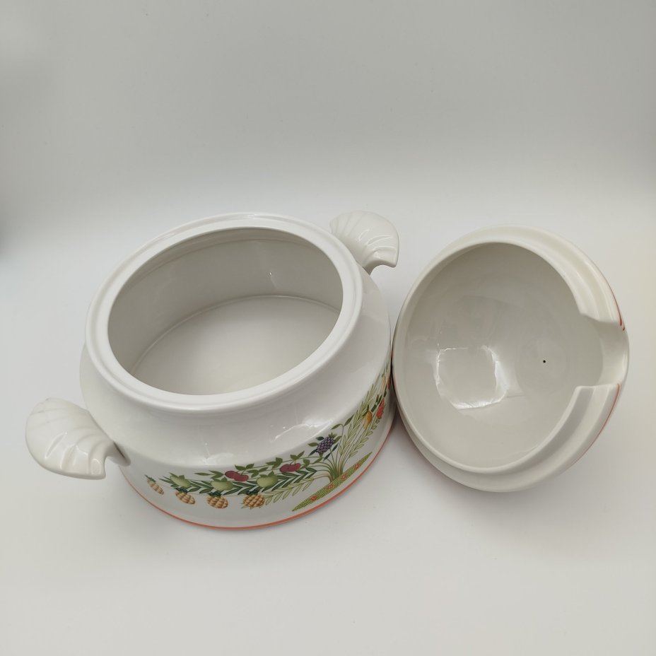 Супница (террина),  коллекция Bon Appetit, фарфор, vitro, Villeroy & Boch, Германия, 1983-1989 гг.