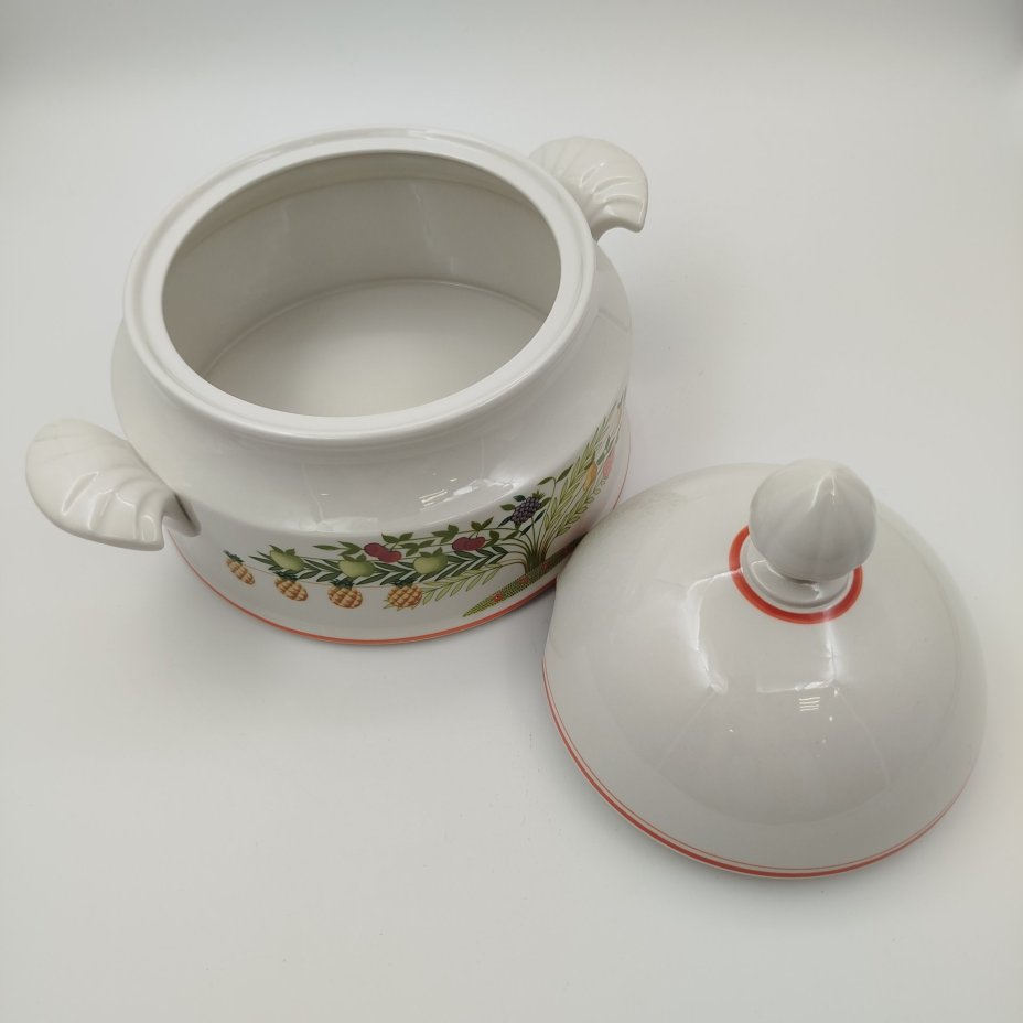 Супница (террина),  коллекция Bon Appetit, фарфор, vitro, Villeroy & Boch, Германия, 1983-1989 гг.