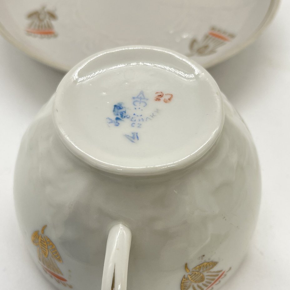 Чайная пара со стилизованным декором