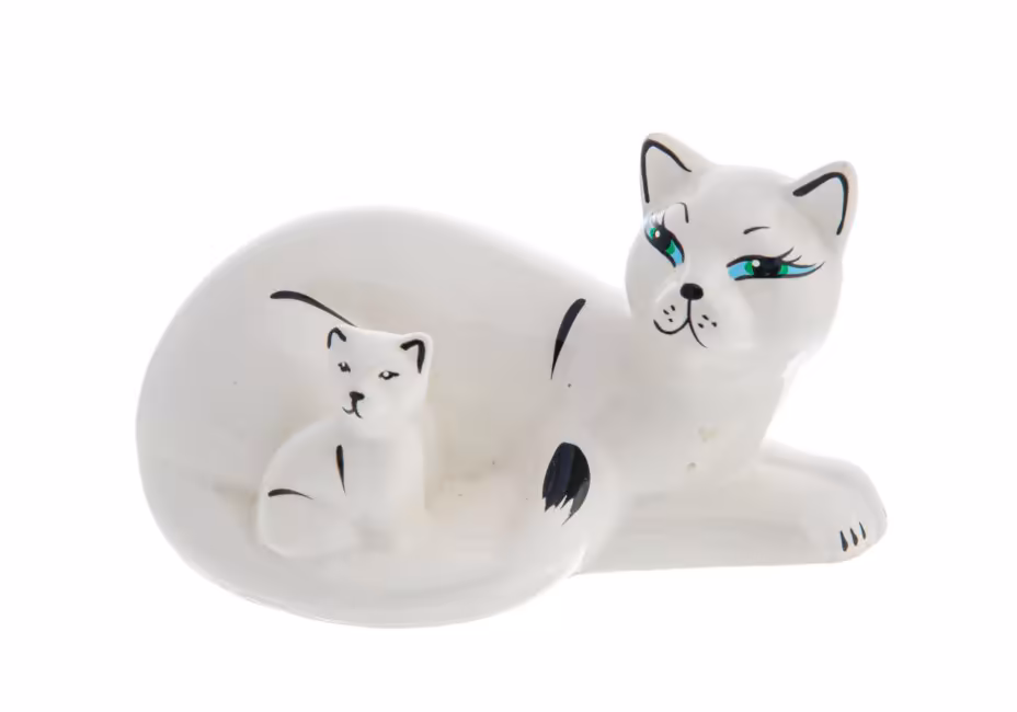 Статуэтка "Кошка с котенком"