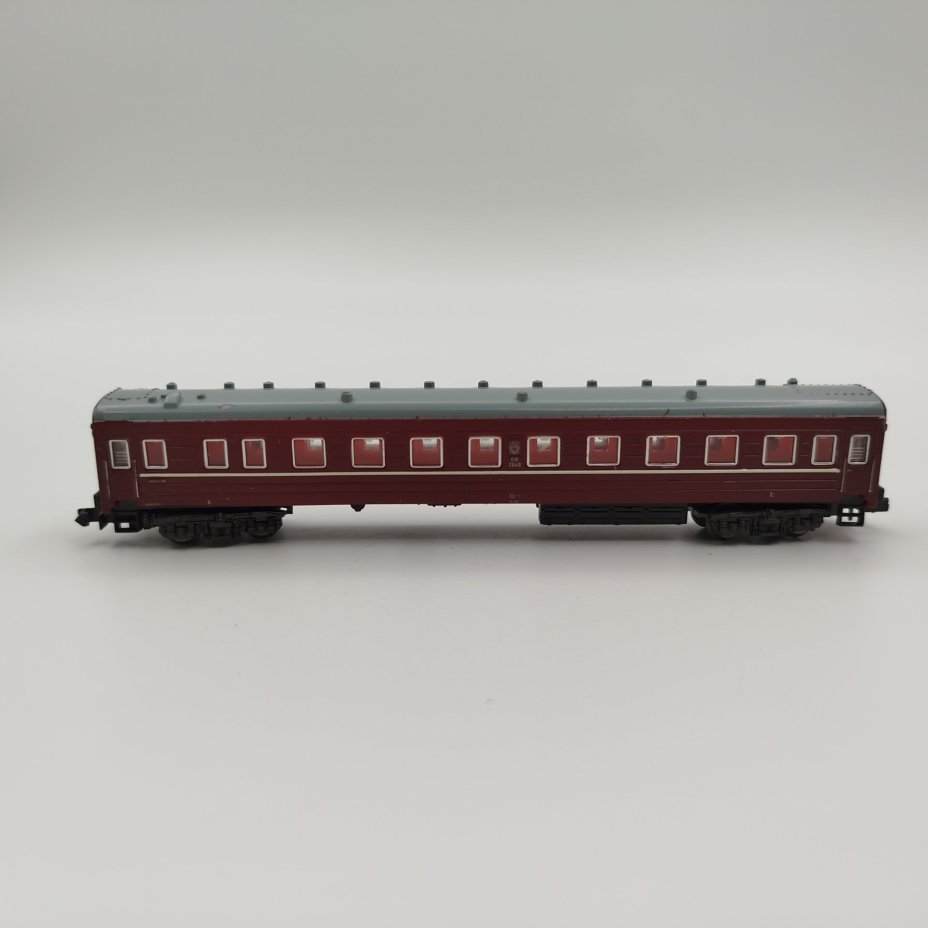 Модель вагона железнодорожного "Weitstreckenwagen 1/4145-191", в оригинальной коробке, пластик, бумага, печать, Piko, ГДР, 1970-1989 гг., Piko