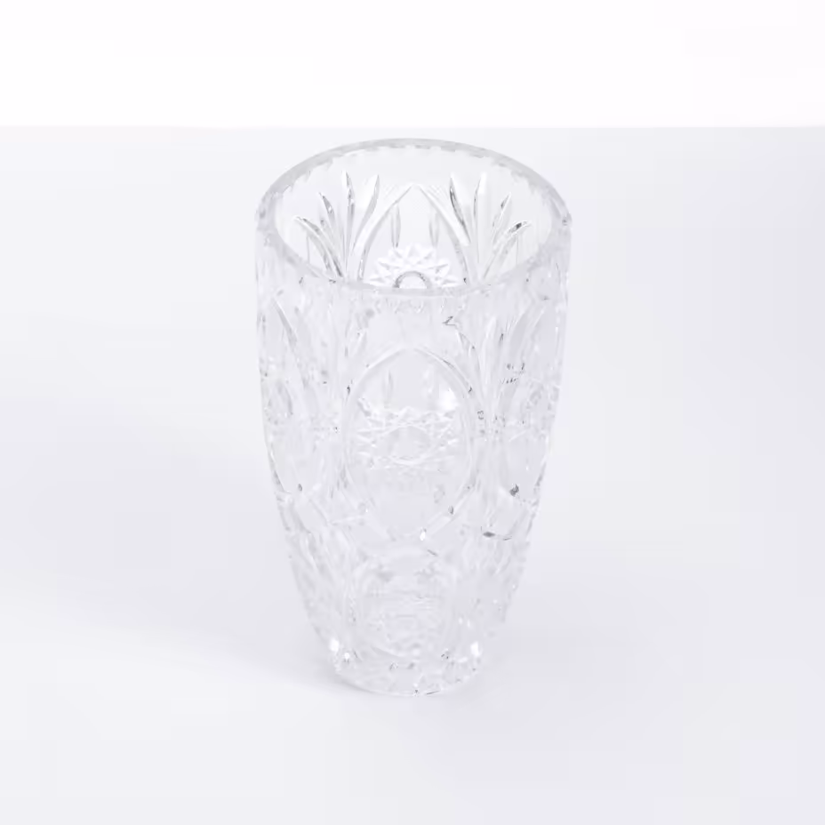 Ваза для цветов, хрусталь, алмазная грань, СССР, 1970-1990 гг.