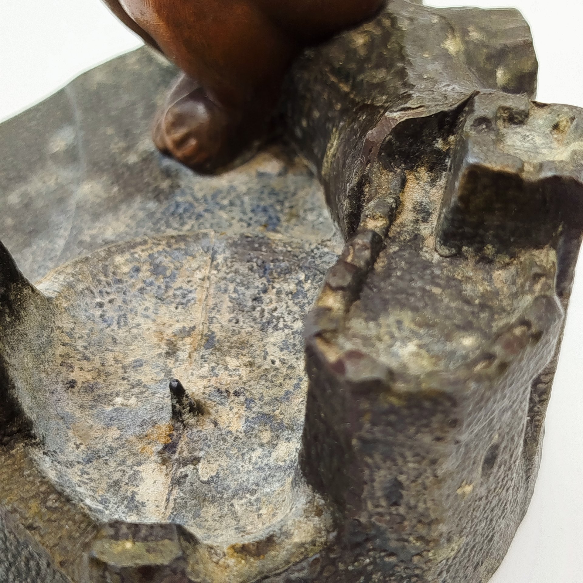 Подсвечник "Мальчик на бревне", металл, СССР, 1970-1990 гг.