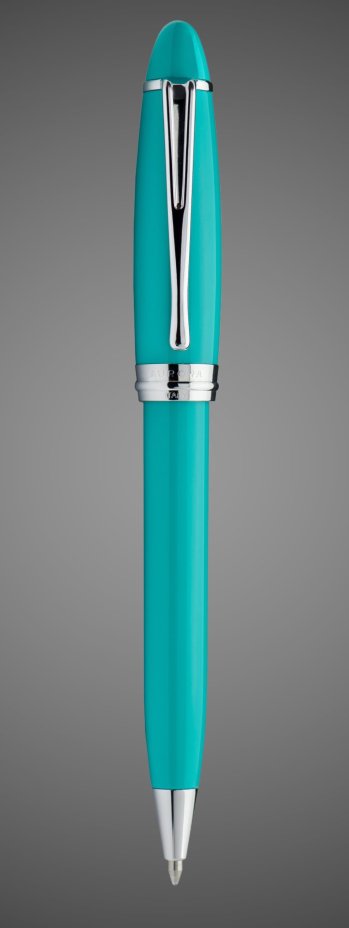 Шариковая ручка Aurora Ipsilon ResinStagioni d'Italia emerald CT, Лаки и смолы: смола, хром