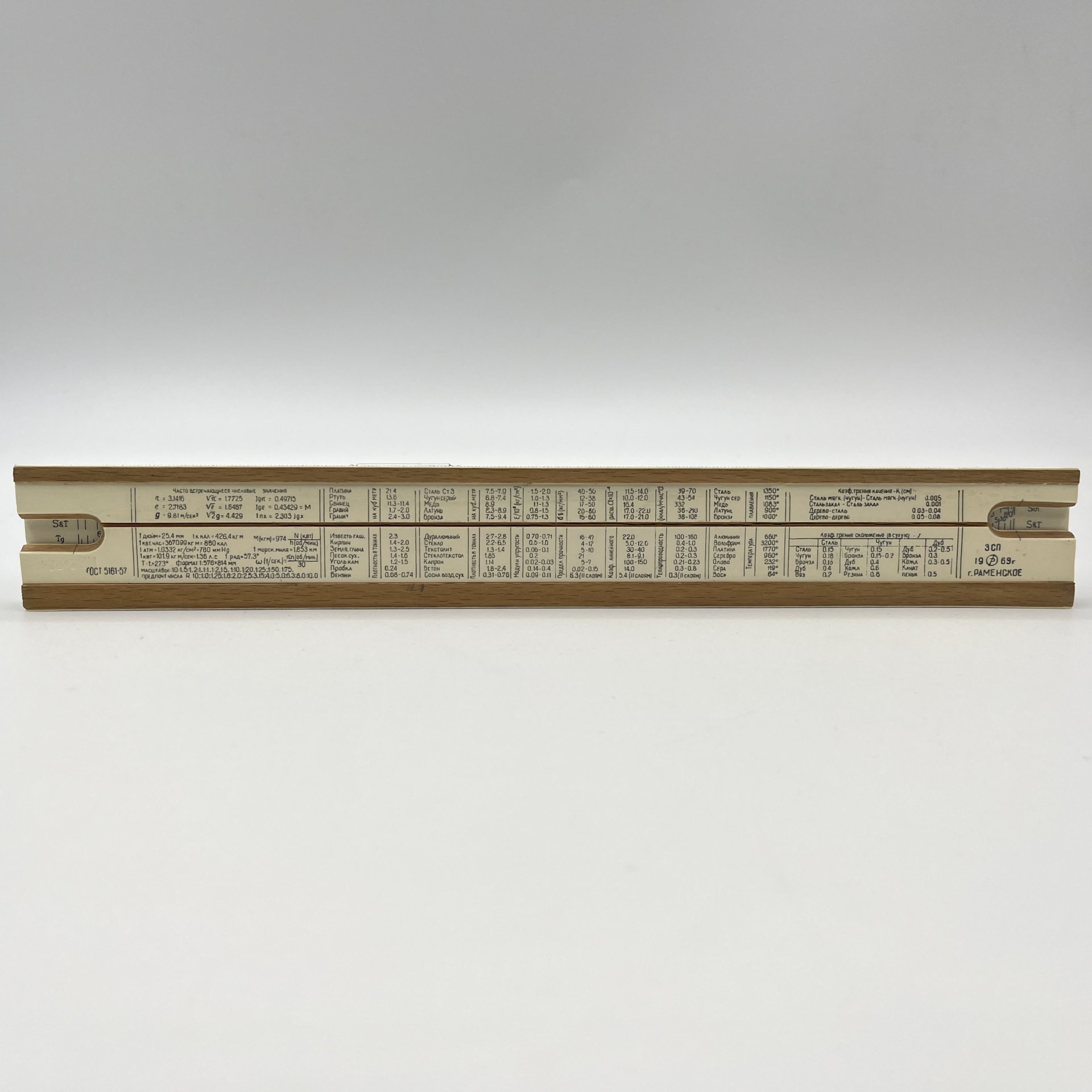Линейка логарифмическая, в кофре
