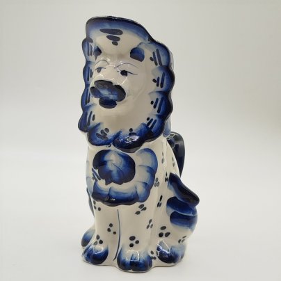 Кувшин (молочник) "Лев", Гжель