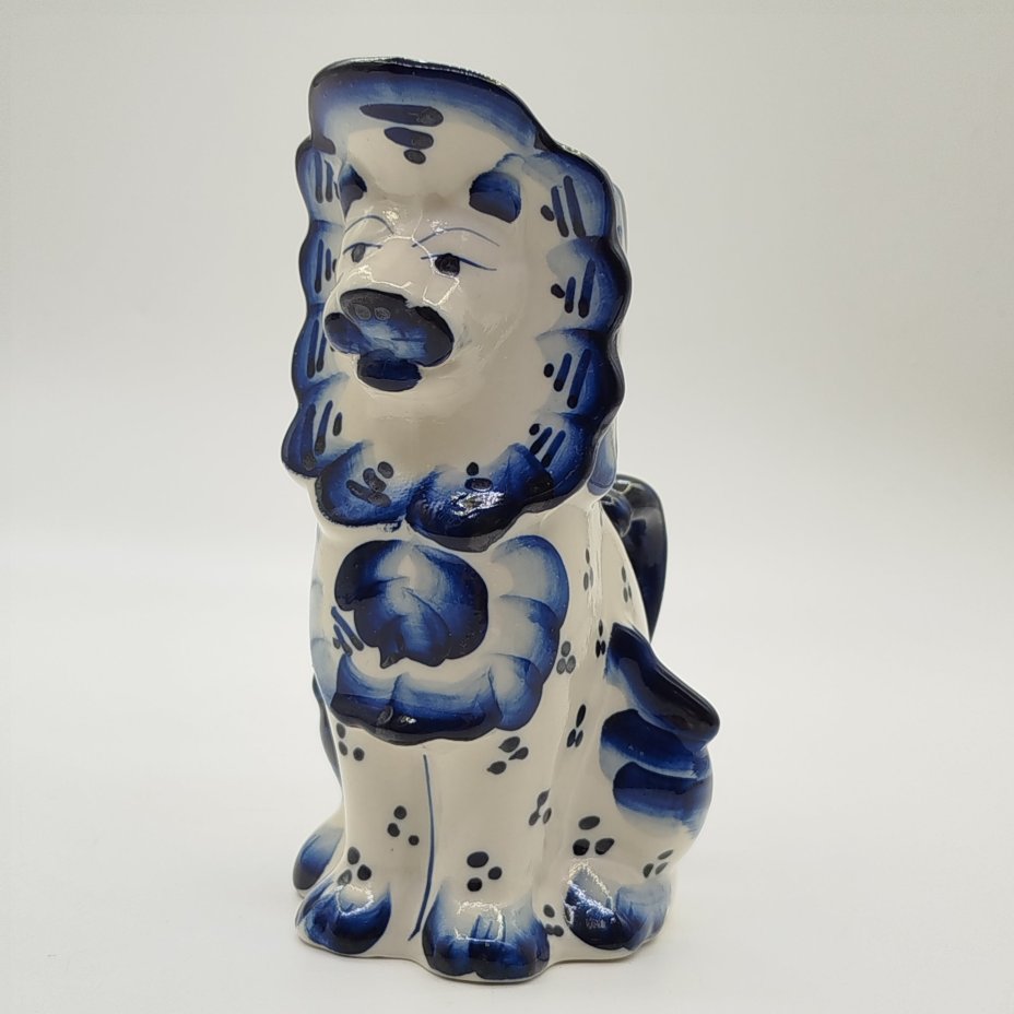 Кувшин (молочник) "Лев", Гжель