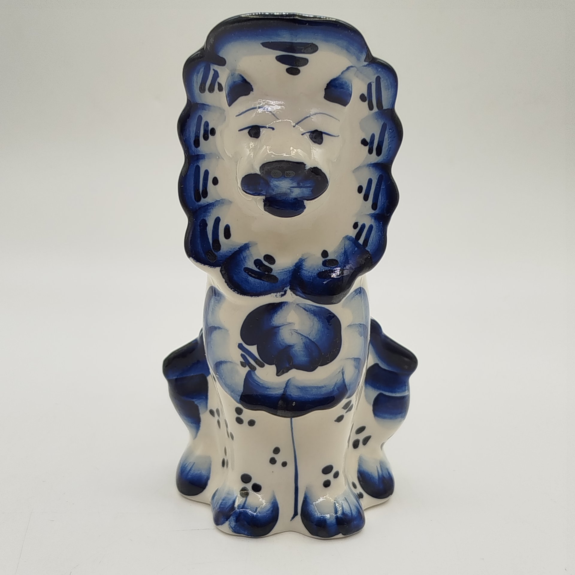 Кувшин (молочник) "Лев", Гжель