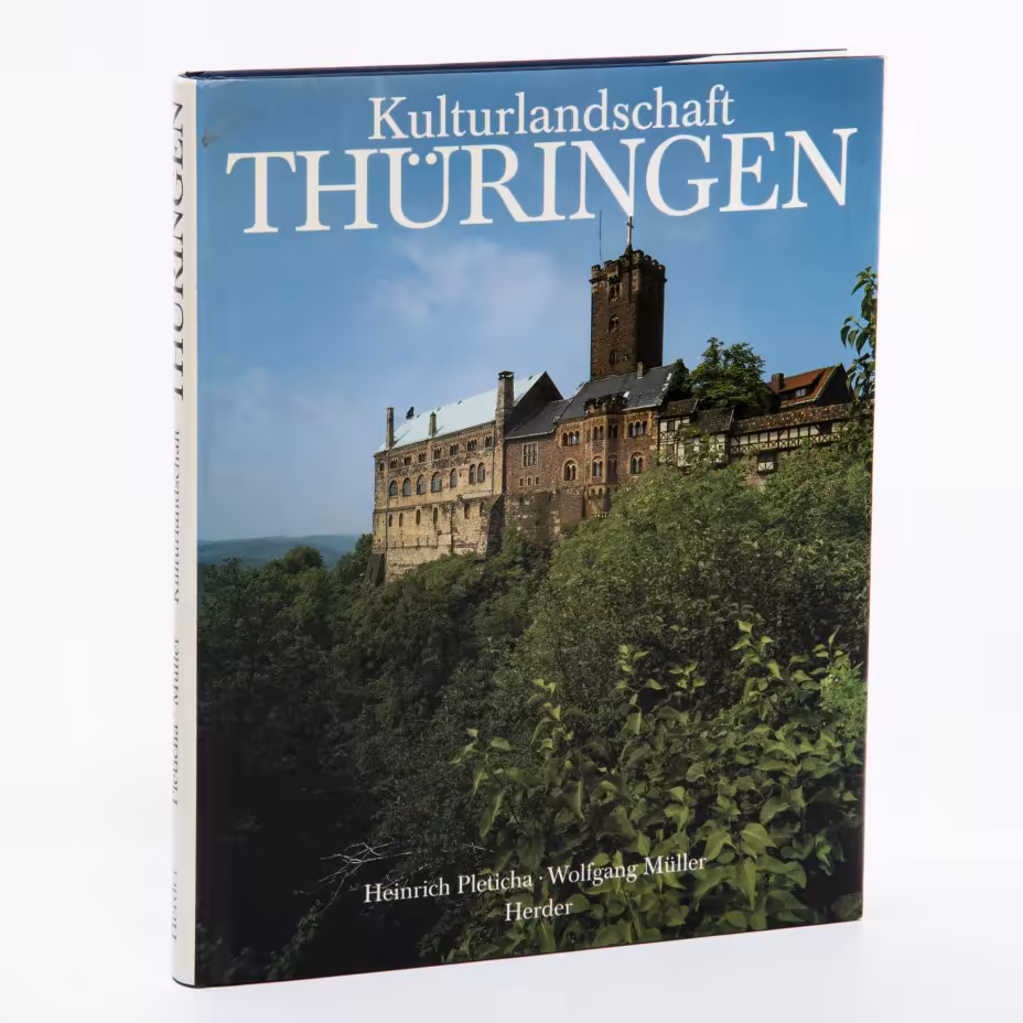 Альбом "Kulturlandschaft Thüringen" на немецком языке, бумага, печать, издательство "Herder Freiburg im Breisgau", Германия, 1992 г.