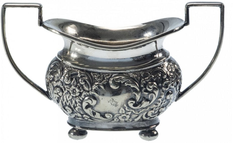 Сахарница, латунь с серебрением, г.Шеффилд, Великобритания, 1960-1980 гг.