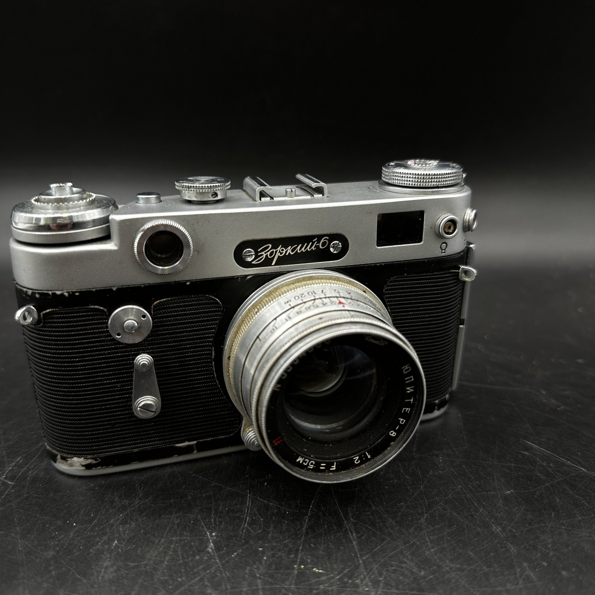 Фотоаппарат "Зоркий-6" с объективом "Юпитер-8", в кофре, Красногорский механический завод (КМЗ)