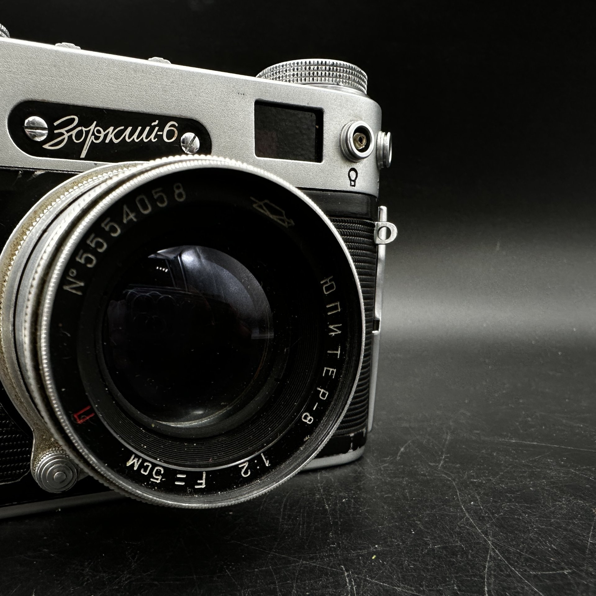 Фотоаппарат "Зоркий-6" с объективом "Юпитер-8", в кофре, Красногорский механический завод (КМЗ)
